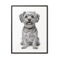 Load image into Gallery viewer, Custom Dog ArtPet Portrait Canvas, Framed Wall Art, Dog Photo Gift, Custom Pet Artwork, Home Decor, Dog Lover's Gift