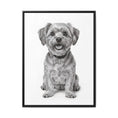 Load image into Gallery viewer, Custom Dog ArtPet Portrait Canvas, Framed Wall Art, Dog Photo Gift, Custom Pet Artwork, Home Decor, Dog Lover's Gift