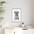 Load image into Gallery viewer, Custom Dog ArtPet Portrait Canvas, Framed Wall Art, Dog Photo Gift, Custom Pet Artwork, Home Decor, Dog Lover's Gift