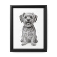 Load image into Gallery viewer, Custom Dog ArtPet Portrait Canvas, Framed Wall Art, Dog Photo Gift, Custom Pet Artwork, Home Decor, Dog Lover's Gift