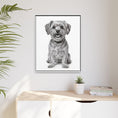 Load image into Gallery viewer, Custom Dog ArtPet Portrait Canvas, Framed Wall Art, Dog Photo Gift, Custom Pet Artwork, Home Decor, Dog Lover's Gift
