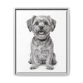 Load image into Gallery viewer, Custom Dog ArtPet Portrait Canvas, Framed Wall Art, Dog Photo Gift, Custom Pet Artwork, Home Decor, Dog Lover's Gift