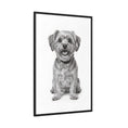 Load image into Gallery viewer, Custom Dog ArtPet Portrait Canvas, Framed Wall Art, Dog Photo Gift, Custom Pet Artwork, Home Decor, Dog Lover's Gift
