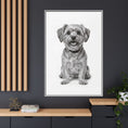 Load image into Gallery viewer, Custom Dog ArtPet Portrait Canvas, Framed Wall Art, Dog Photo Gift, Custom Pet Artwork, Home Decor, Dog Lover's Gift