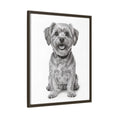 Load image into Gallery viewer, Custom Dog ArtPet Portrait Canvas, Framed Wall Art, Dog Photo Gift, Custom Pet Artwork, Home Decor, Dog Lover's Gift