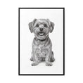Load image into Gallery viewer, Custom Dog ArtPet Portrait Canvas, Framed Wall Art, Dog Photo Gift, Custom Pet Artwork, Home Decor, Dog Lover's Gift
