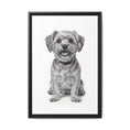 Load image into Gallery viewer, Custom Dog ArtPet Portrait Canvas, Framed Wall Art, Dog Photo Gift, Custom Pet Artwork, Home Decor, Dog Lover's Gift