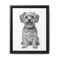 Load image into Gallery viewer, Custom Dog ArtPet Portrait Canvas, Framed Wall Art, Dog Photo Gift, Custom Pet Artwork, Home Decor, Dog Lover's Gift