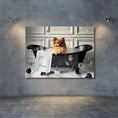Load image into Gallery viewer, Custom Dog ArtPomeranian Bubble Bath Art | Personalized Dog Decor