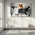 Load image into Gallery viewer, Custom Dog ArtPomeranian Bubble Bath Art | Personalized Dog Decor