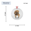Load image into Gallery viewer, Custom Dog Memorial Photo Ornament | Personalized Dog Loss Gift Keepsake