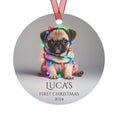 Load image into Gallery viewer, Custom Dog ArtPug Puppy Christmas Ornament | Personalized