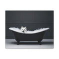 Load image into Gallery viewer, Custom Dog ArtSamoyed in Bathtub Art - Pet Portrait for Your Home