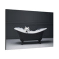 Load image into Gallery viewer, Custom Dog ArtSamoyed in Bathtub Art - Pet Portrait for Your Home
