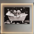 Load image into Gallery viewer, Custom Dog ArtSheepadoodle Art - Dog in Bathtub Art