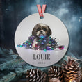 Load image into Gallery viewer, Custom Dog ArtShih Tzu Christmas Ornament | Personalized