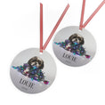 Load image into Gallery viewer, Custom Dog ArtShih Tzu Christmas Ornament | Personalized