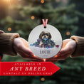 Load image into Gallery viewer, Custom Dog ArtShih Tzu Christmas Ornament | Personalized