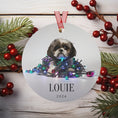 Load image into Gallery viewer, Custom Dog ArtShih Tzu Christmas Ornament | Personalized