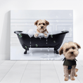 Load image into Gallery viewer, Custom Dog ArtTitle Turn Your Dog’s Photo Into Adorable Bathtub Art – Fast Digital Download & Canvas Option