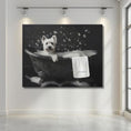 Load image into Gallery viewer, Custom Dog ArtWestie Bubble Bath Art - Custom West Highland Terrier Canvas Print