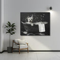 Load image into Gallery viewer, Custom Dog ArtWestie Bubble Bath Art - Custom West Highland Terrier Canvas Print