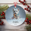 Load image into Gallery viewer, Custom Dog ArtWestie Christmas Ornament | Personalized