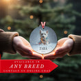 Load image into Gallery viewer, Custom Dog ArtWestie Christmas Ornament | Personalized
