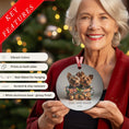 Load image into Gallery viewer, Custom Dog ArtYorkie Christmas Ornament | Personalized