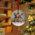 Load image into Gallery viewer, Custom Dog ArtYorkie Christmas Ornament | Personalized