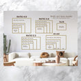 Load image into Gallery viewer, Wall Art Size Guide for customizable canvas prints of pets