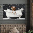 Load image into Gallery viewer, Custom Dog Art, Yorkie in Bubble Bath Art - Perfect gift for any dog lover
