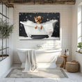 Load image into Gallery viewer, Custom Dog ArtYorkie in Bubble Bath Art - Personalized Yorkie Bath Print on Canvas