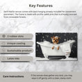 Load image into Gallery viewer, Description key features of customizable canvas prints of your dog
