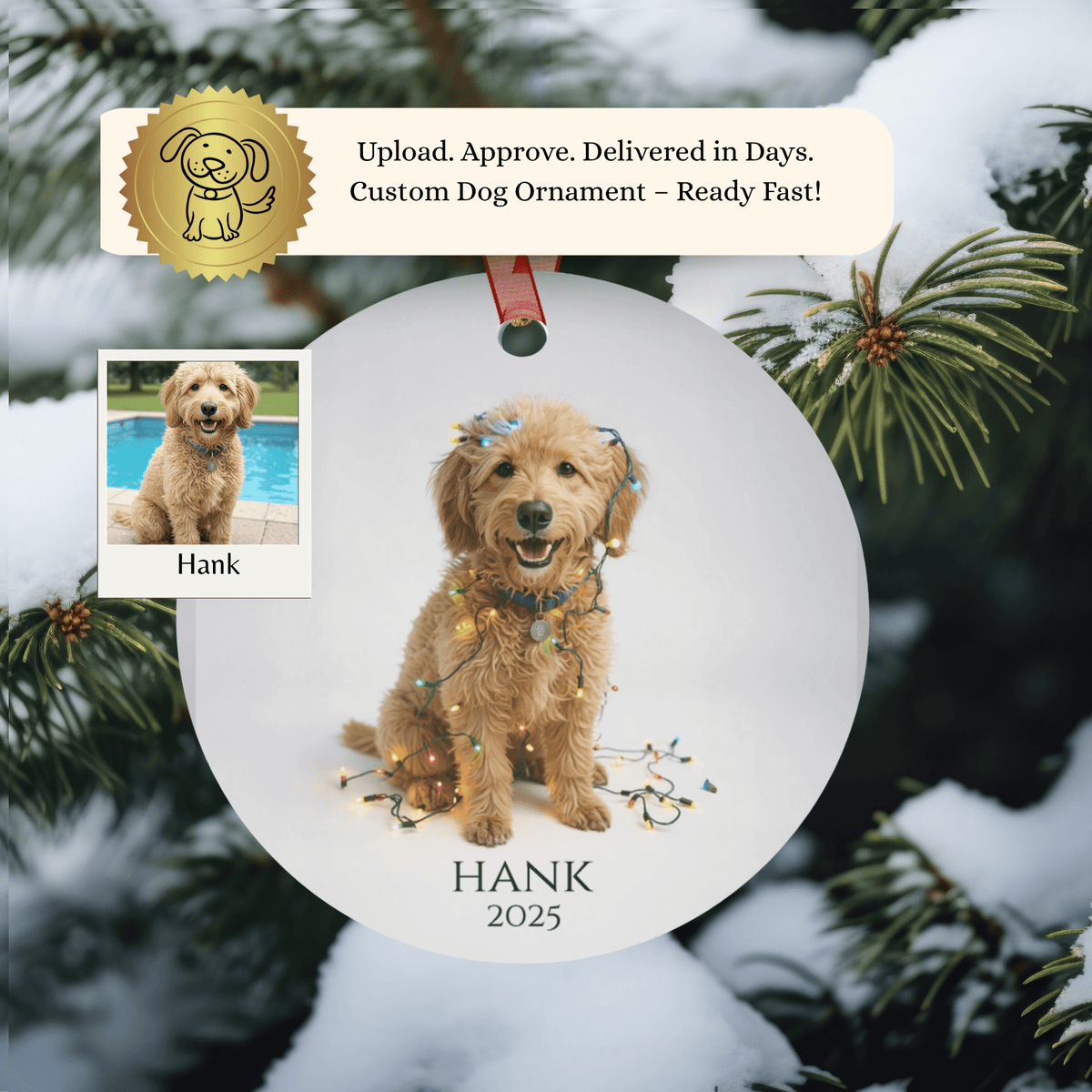 Why Goldendoodle Owners Love Our Custom Christmas Ornaments - Custom Dog Art