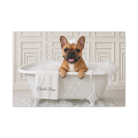 Charlie Bear Bubble Bath Art | Official Charlie Bear Collection Canvas