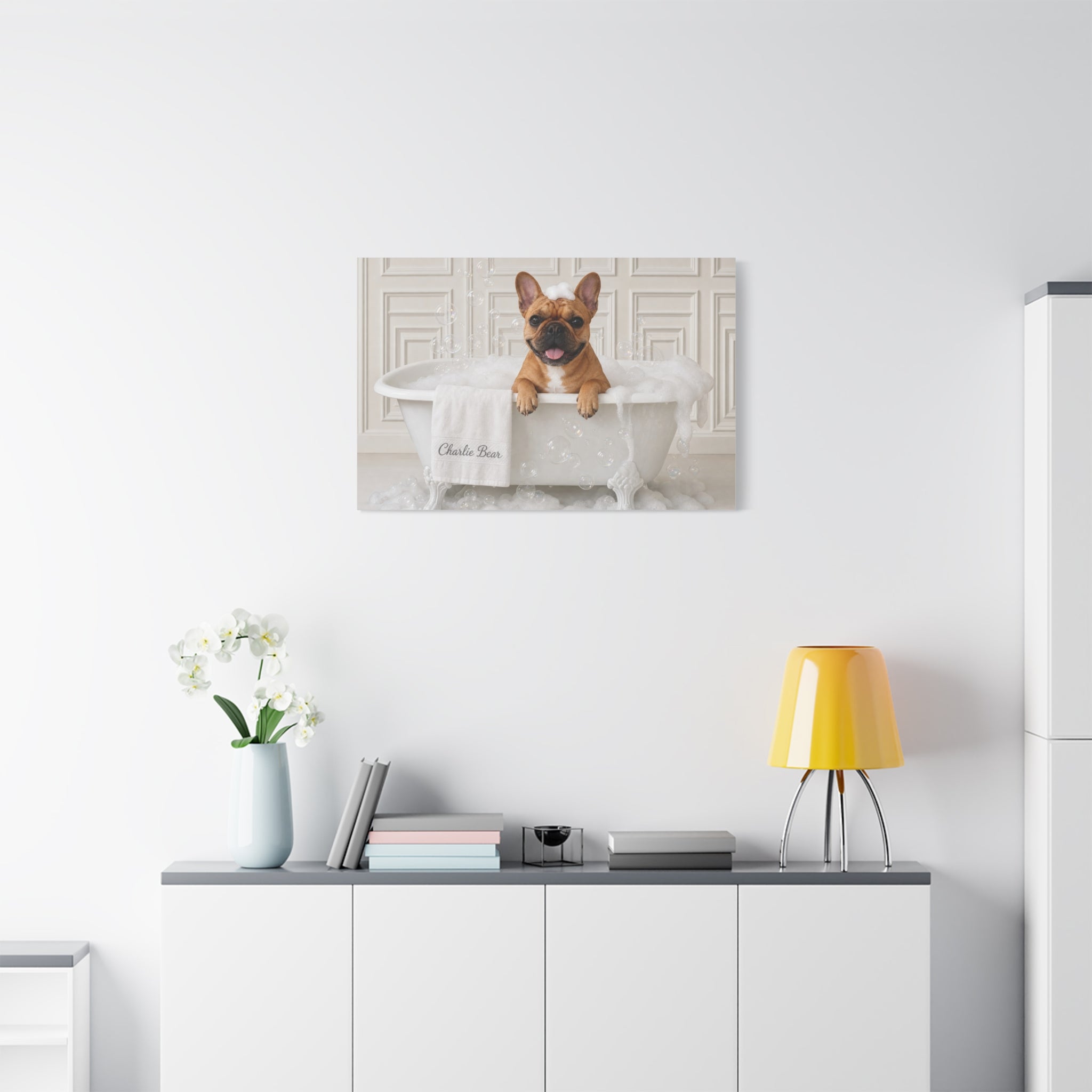 Charlie Bear Bubble Bath Art | Official Charlie Bear Collection Canvas