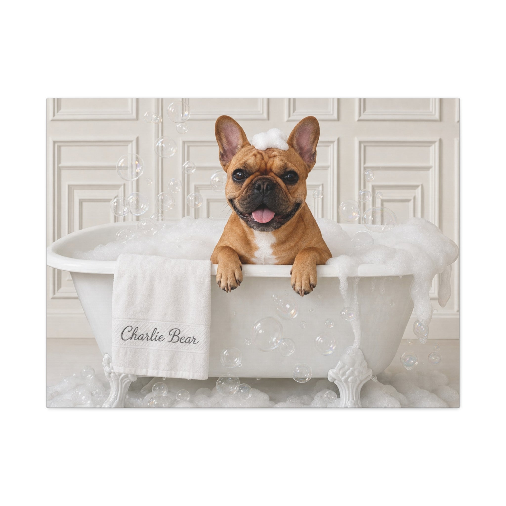 Charlie Bear Bubble Bath Art | Official Charlie Bear Collection Canvas