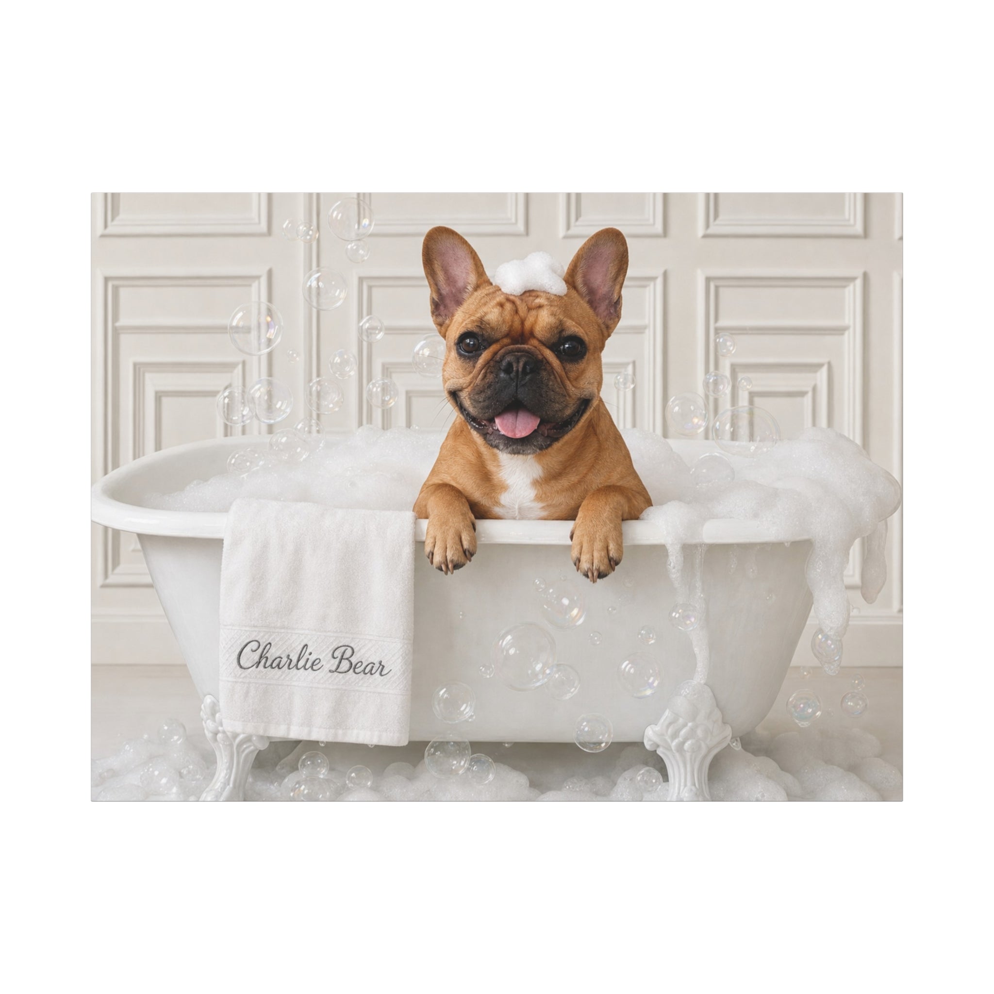 Charlie Bear Bubble Bath Art | Official Charlie Bear Collection Canvas