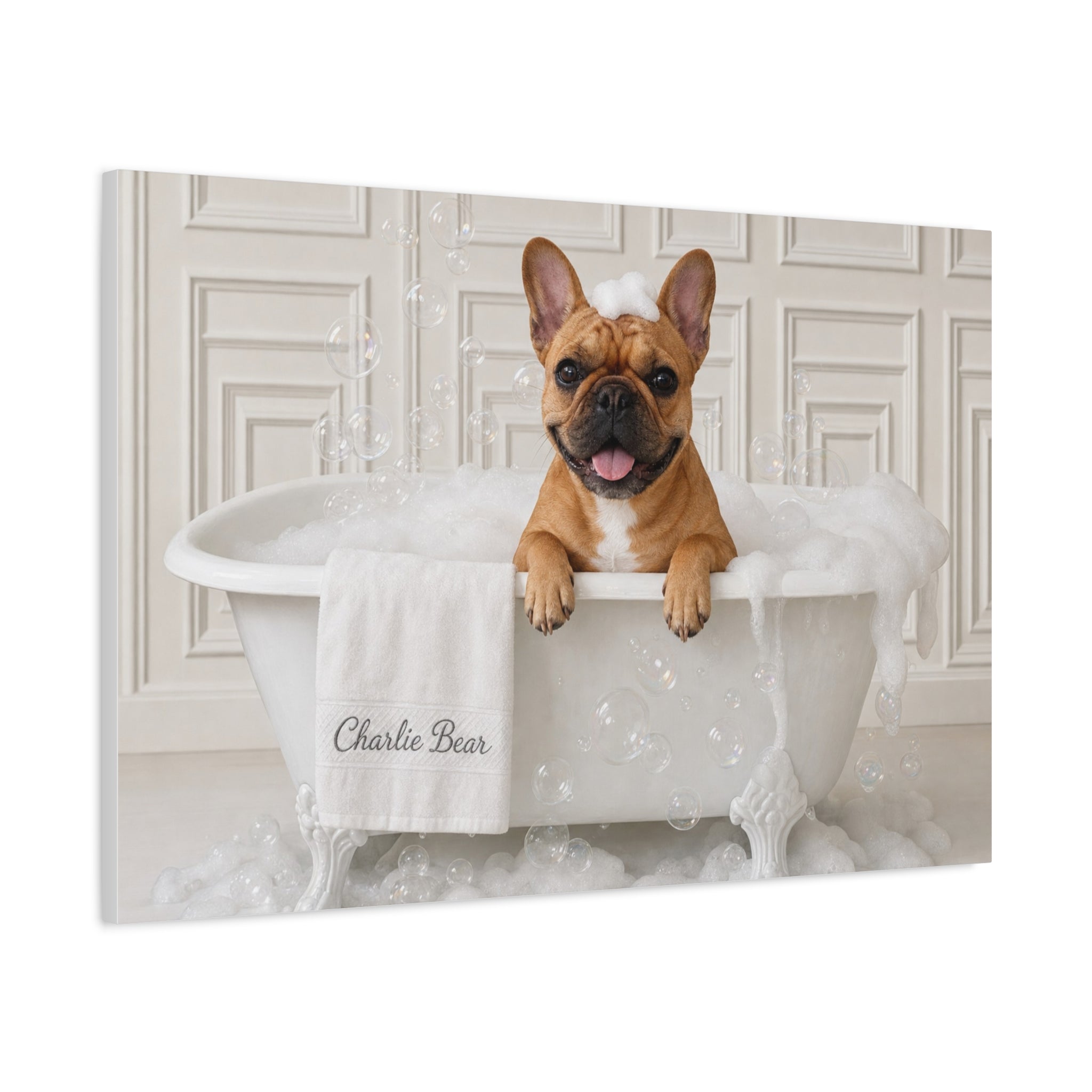 Charlie Bear Bubble Bath Art | Official Charlie Bear Collection Canvas
