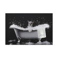 Load image into Gallery viewer, Pet Portriat Custom Dog Bubble Bath Canvas – Adorable Personalized Pet Art
