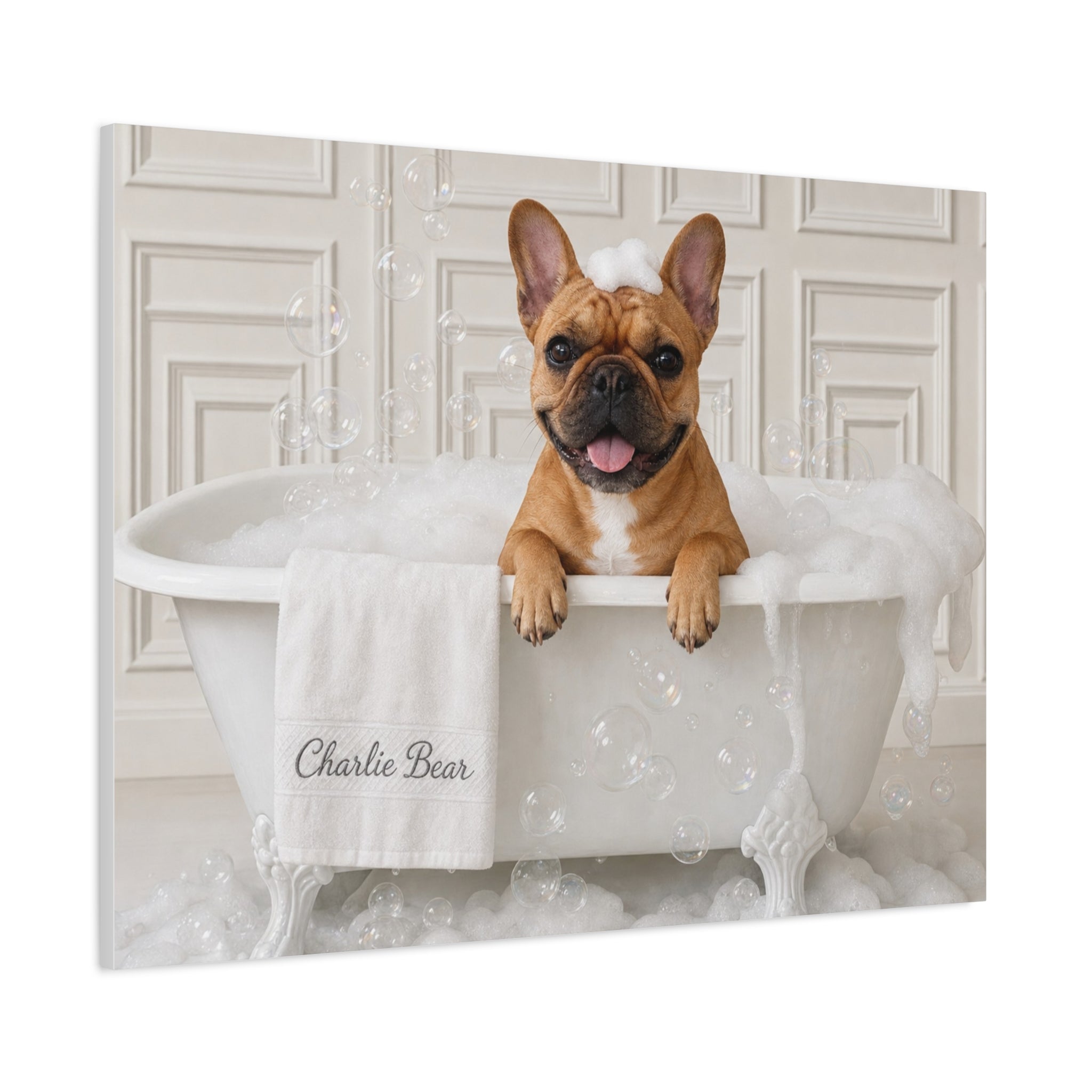 Charlie Bear Bubble Bath Art | Official Charlie Bear Collection Canvas