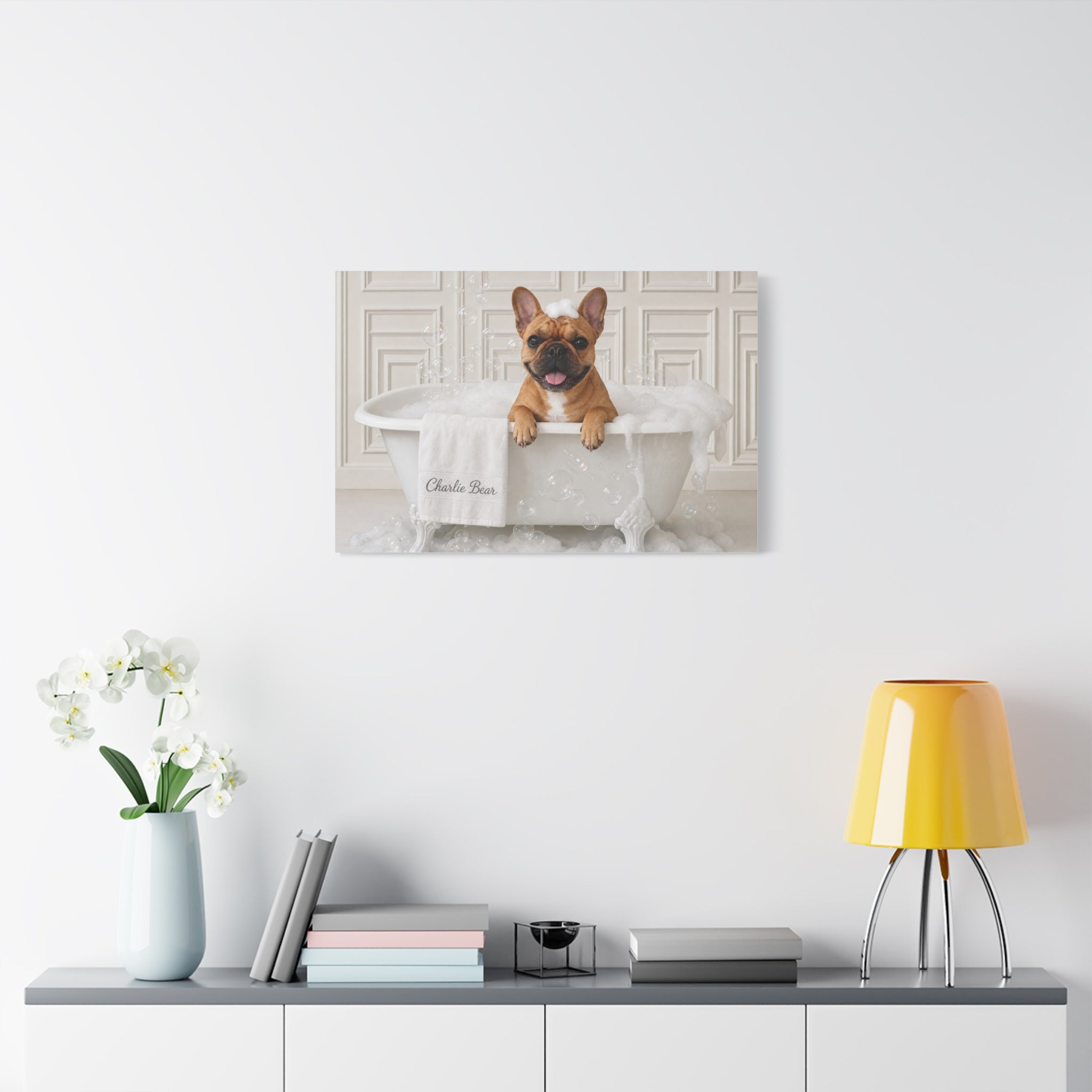 Charlie Bear Bubble Bath Art | Official Charlie Bear Collection Canvas