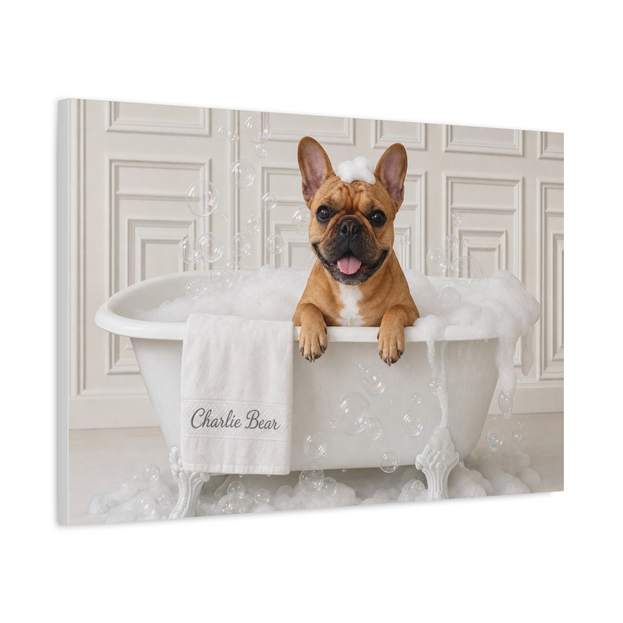 Charlie Bear Bubble Bath Art | Official Charlie Bear Collection Canvas