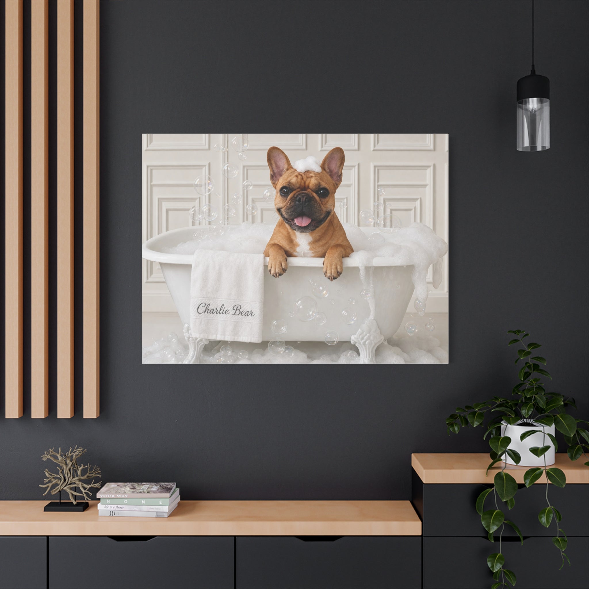 Charlie Bear Bubble Bath Art | Official Charlie Bear Collection Canvas