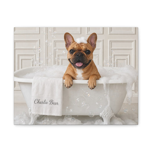 Charlie Bear Bubble Bath Art | Official Charlie Bear Collection Canvas