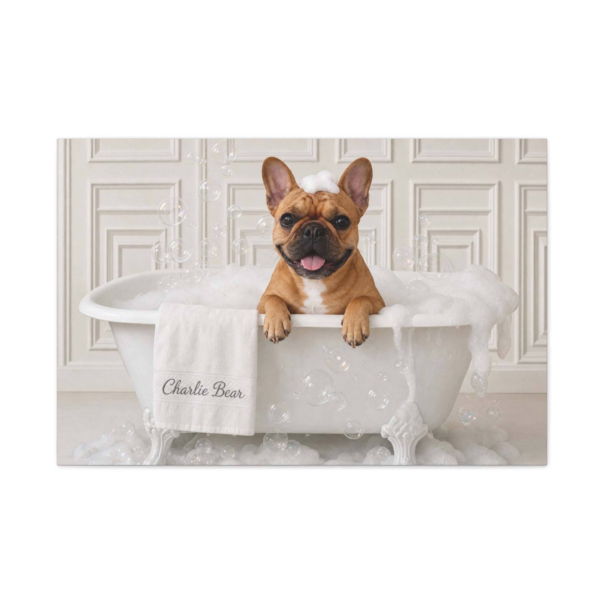 Charlie Bear Bubble Bath Art | Official Charlie Bear Collection Canvas