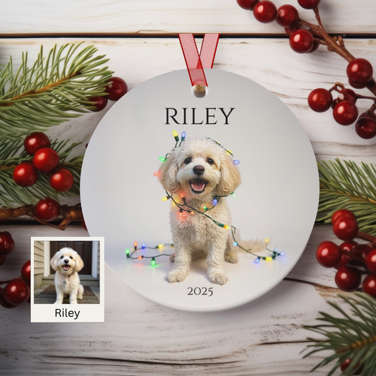 Cavapoo Christmas Ornament | Personalized