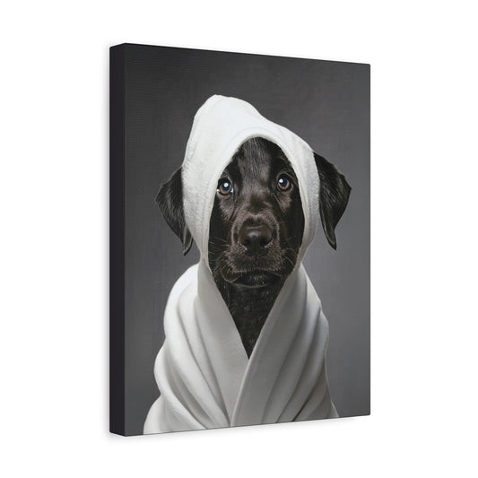 Custom Dog ArtBlack Lab Wall Art - Dog Bathroom Decor