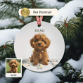 Load image into Gallery viewer, Custom Dog ArtCavapoo Christmas Ornament | Personalized
